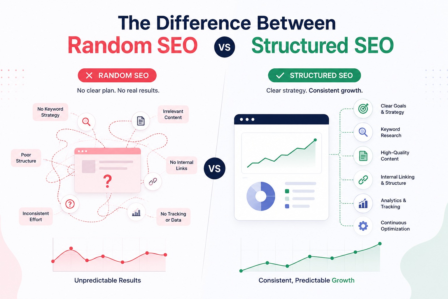 random seo vs structured seo