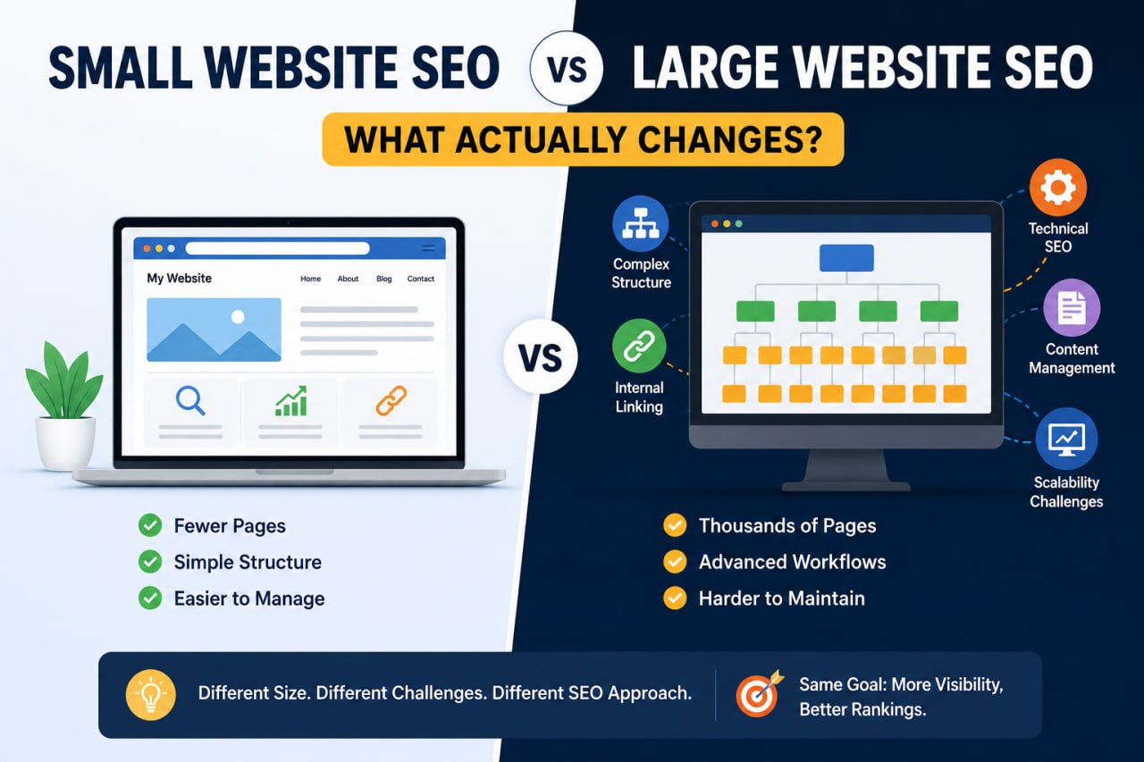 samll vs large website seo