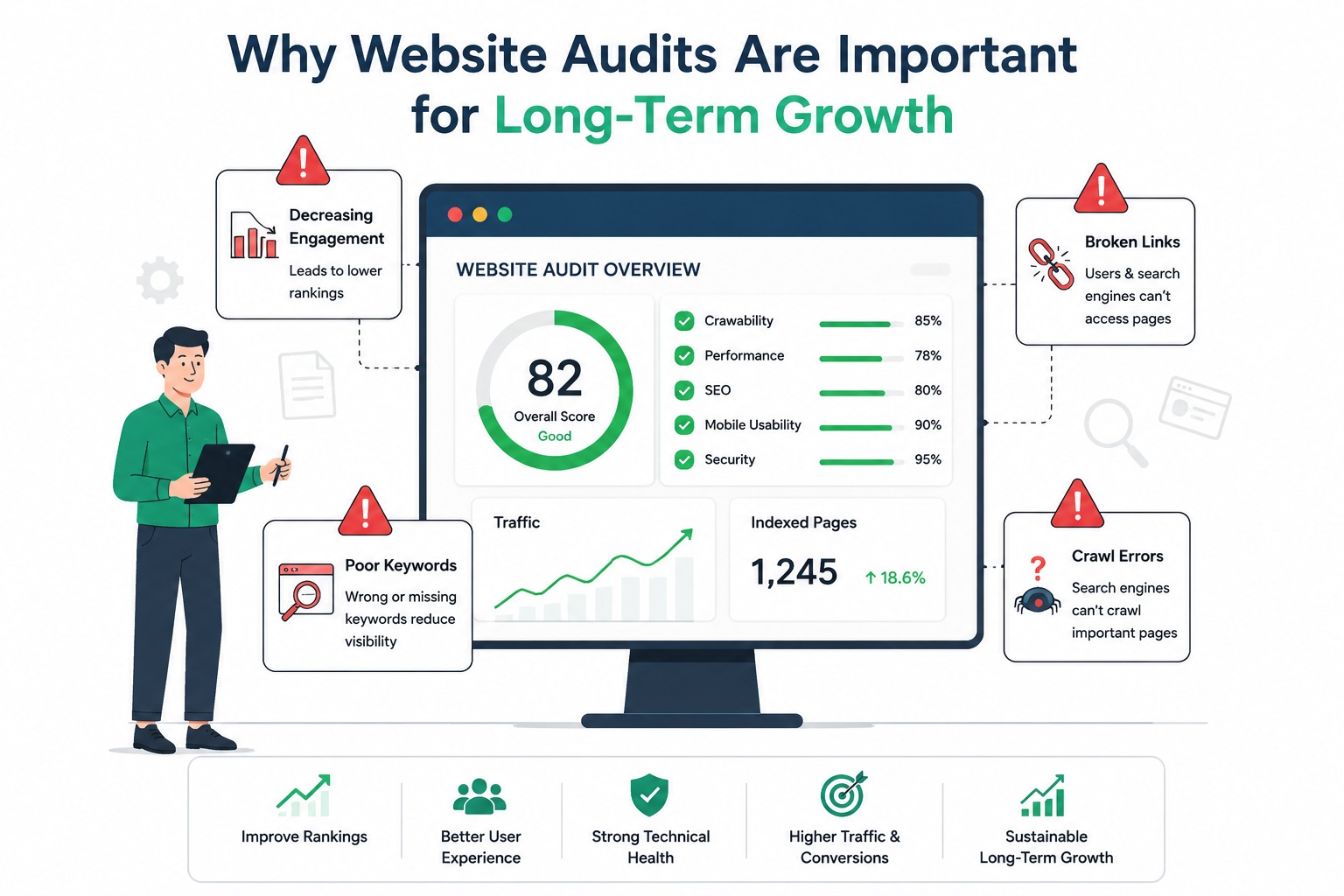 why website audits are important for long term growth